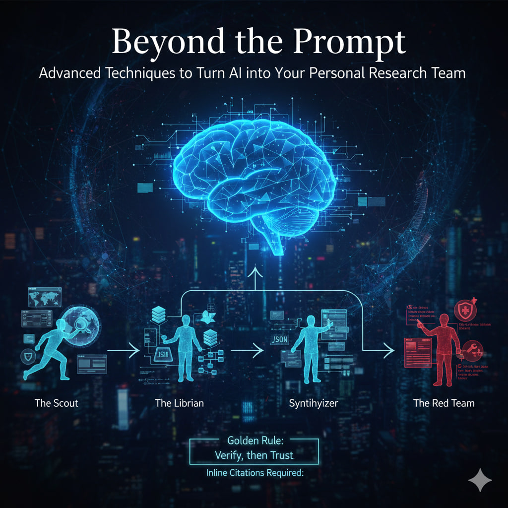Beyond the Prompt: Advanced Techniques to Turn AI into Your Personal Research Team.